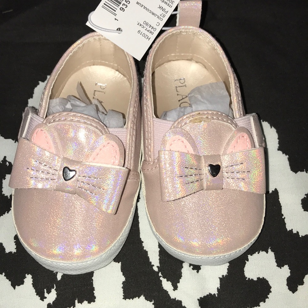 Pink cat shoes